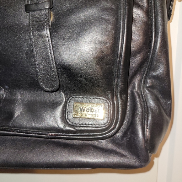 Weba leather handmade vintage soft bag briefcase - Picture 3 of 16